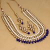 Blue Color Kundan Necklace Set - NB5107