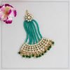 Green Color Kundan Maang Pasa - NB5087