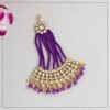Purple Color Kundan Maang Pasa - NB5070