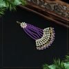 Purple Color Kundan Maang Pasa - NB5070 - Image 2