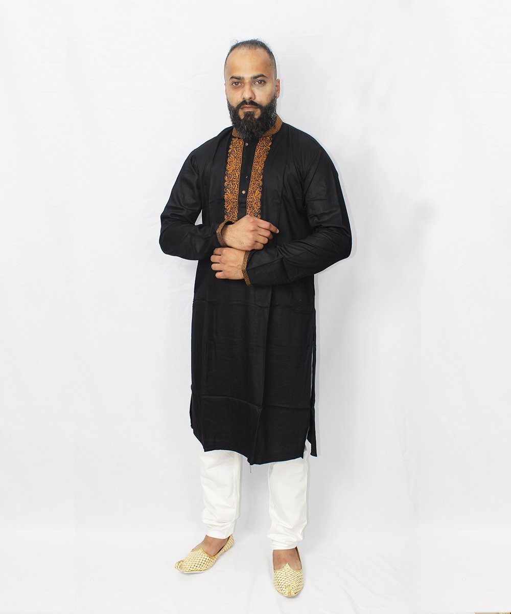 Nazon Brand – Men’s Punjabi Black Color – NB61511-1