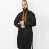Nazon Brand – Men’s Punjabi Black Color – NB61511-2