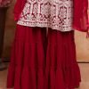 Nazon Brand - Faux Georgette Kids Sharara Suit - NB61589 - Image 3