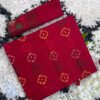 Jamdani Sharee - Handmade Muslin Dhakai Half Silk Jamdani Sharees -  NBJ61629 - Image 2