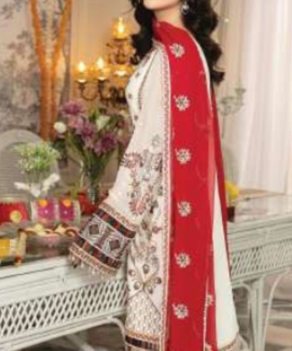 3-pc Embroidered Luxury Chiffon Collection- Embroidered Dress- Eid Collection - NBO61657 - Image 5