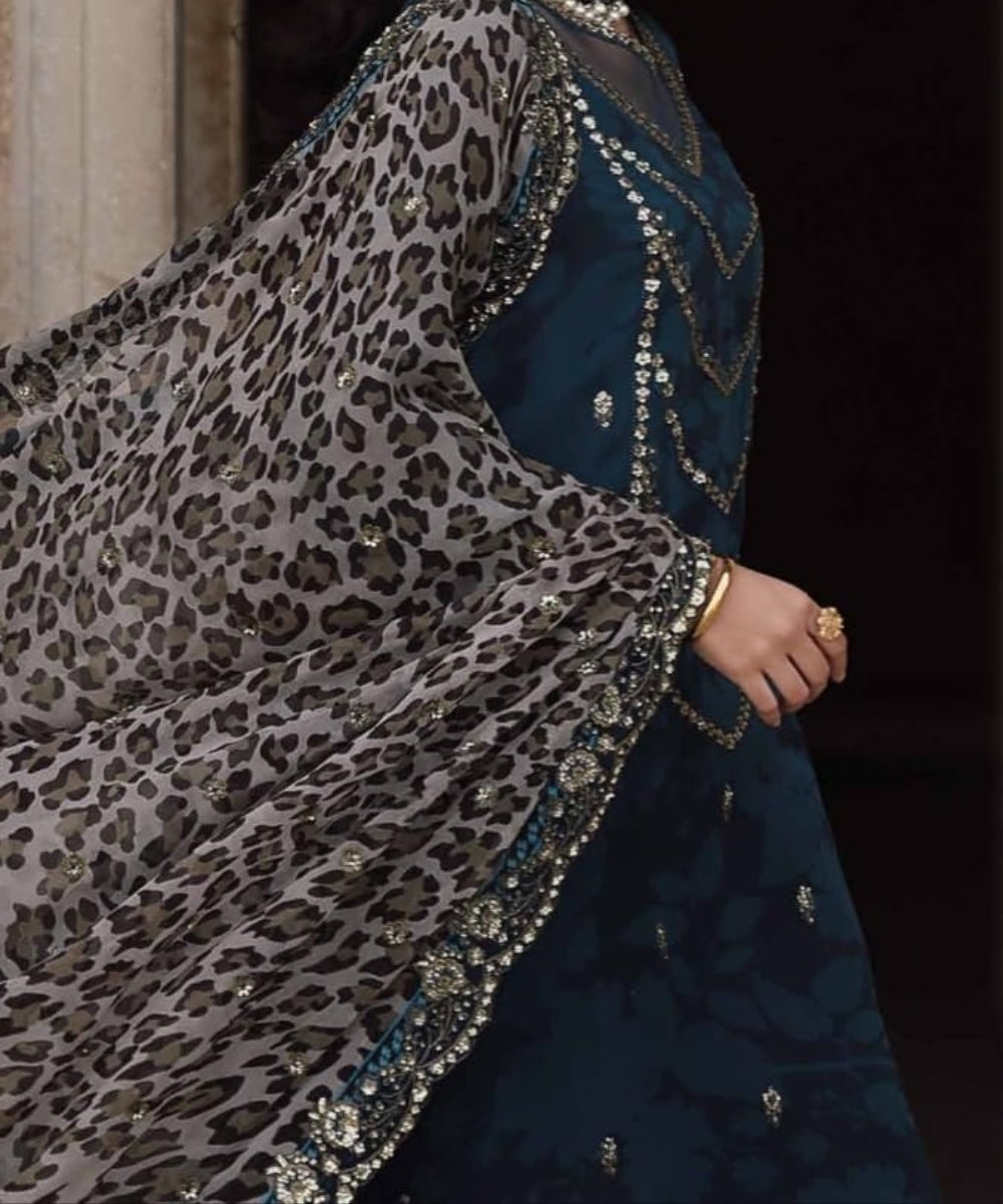 3-pc Embroidered Luxury Chiffon Collection- Embroidered Dress- Eid Collection - NBO61651 - Image 5